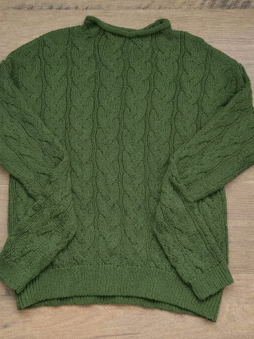 J.Crew Olive Cable Knit Sweater NWT Large